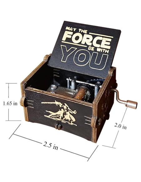 Caja de Música Bolunlun Star Wars Clásica de Madera Caja de Música Bolunlun Star Wars Clásica de Madera