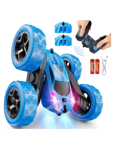 Coche RC Acrobático QUNREDA 4WD LED 360 para Niños Coche RC Acrobático QUNREDA 4WD LED 360 para Niños