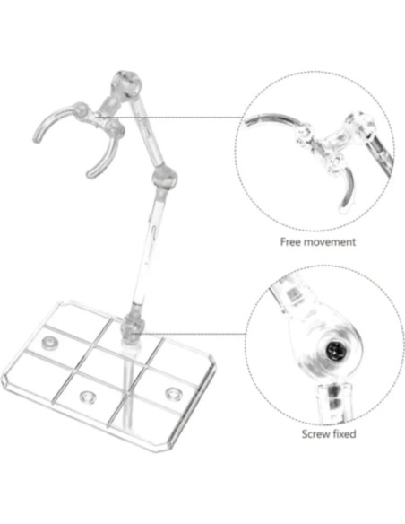 Soporte para Figuras de Acción TSY TOOL 6 Pcs HG144 Transparente Soporte para Figuras de Acción TSY TOOL 6 Pcs HG144 Transparente