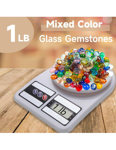 Mini Gemas de Vidrio Meschett 170 Piezas Decoración