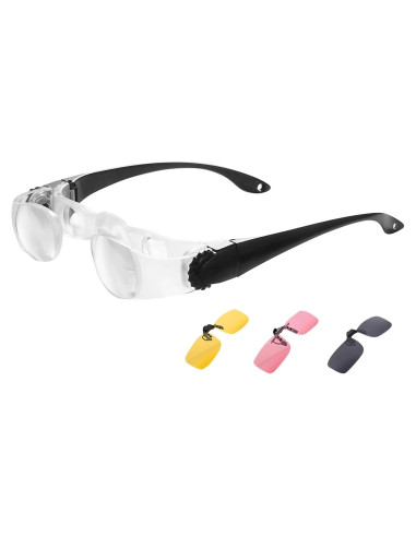 Gafas Binoculares 4X Yoidesu con Lentes Polarizados y Almohadilla