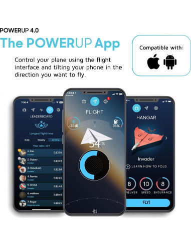 Kit de avión de papel POWERUP 4.0 Dragón - Control RC