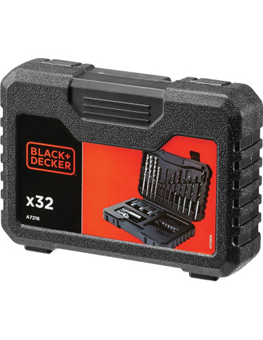 Juego de Brocas y Puntas de Destornillador BLACK+DECKER 32 Piezas