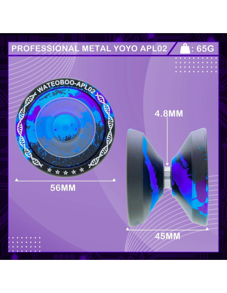 Yoyo Profesional WATIEOBOO APL02 para Niños 8-12 años Yoyo Profesional WATIEOBOO APL02 para Niños 8-12 años