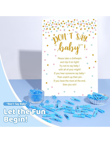 Juego de Pinzas Baby Shower ZJJZGYXINTAI 60 Mini Chupetes Juego de Pinzas Baby Shower ZJJZGYXINTAI 60 Mini Chupetes