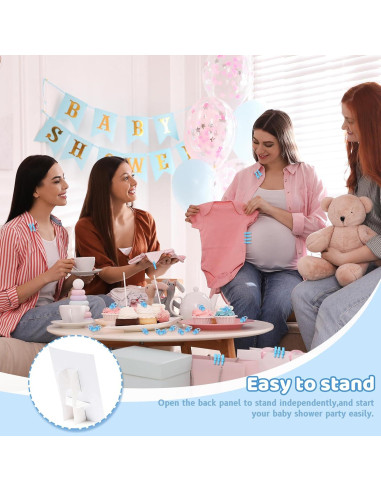 Juego de Pinzas Baby Shower ZJJZGYXINTAI 60 Mini Chupetes