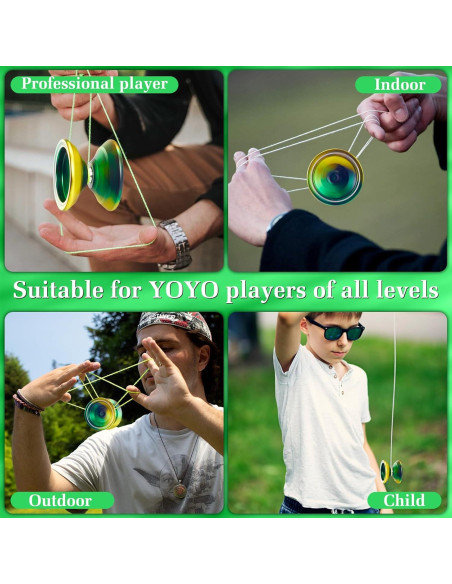 Yoyo Profesional WATIEOBOO Metálico para Niños y Adultos Yoyo Profesional WATIEOBOO Metálico para Niños y Adultos