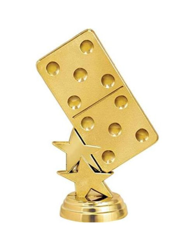 Trofeos de Dominó Crown Awards Personalizados 13,34 cm - Paquete de 10