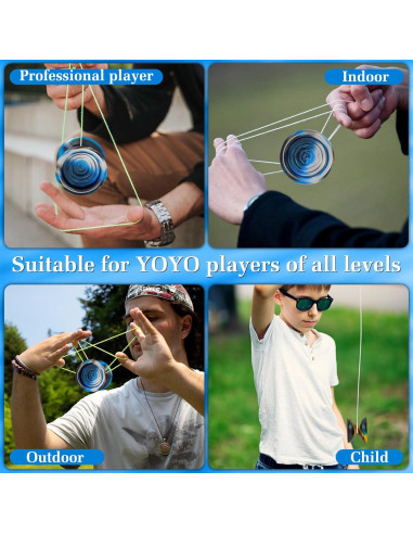 Yo-yo Metálico WATIEOBOO Profesional para Niños y Adultos