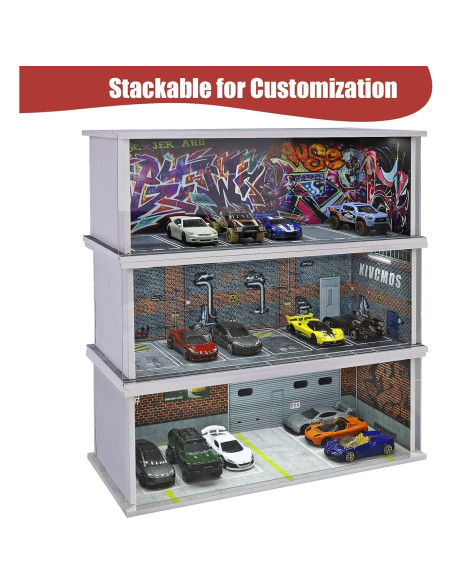 Vitrina Saichotoy para Hot Wheels 1:64 con Luz LED Vitrina Saichotoy para Hot Wheels 1:64 con Luz LED
