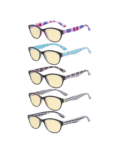 Gafas de Lectura Eyekepper +1.75 Bloqueadoras Luz Azul 5 Paquetes