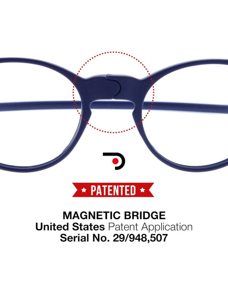 Gafas de lectura magnéticas DIDINSKY con filtro luz azul 2.0x Gafas de lectura magnéticas DIDINSKY con filtro luz azul 2.0x
