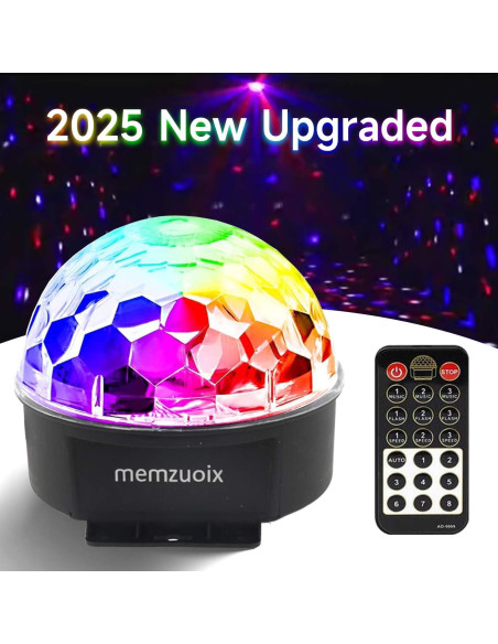 Esfera de Disco DJ Memzuoix L-T03 Luz Estroboscópica 17.78 cm Esfera de Disco DJ Memzuoix L-T03 Luz Estroboscópica 17.78 cm