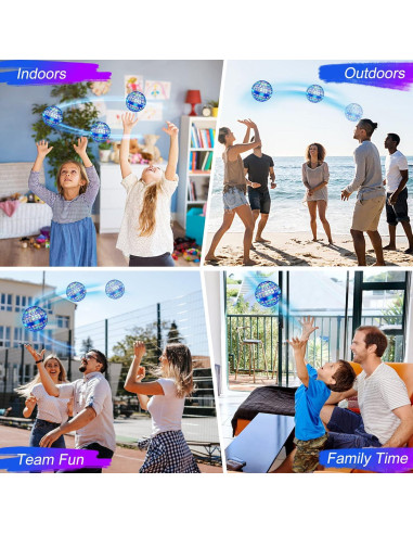 Bola Orbital Voladora Dhapy Azul - Paquete de 2, Juguete Flotante