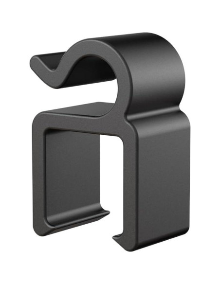 Paquete de 20 Clips de Cable para Micrófono Organizador Negro Paquete de 20 Clips de Cable para Micrófono Organizador Negro