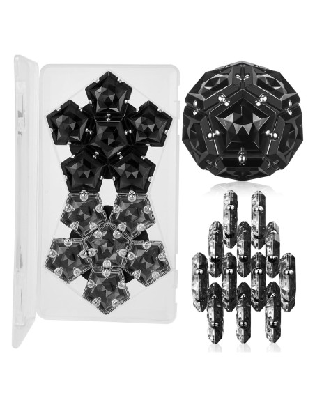 Esfera Magnética Antiestrés LAFFTRAK - Set de 12 Piezas - Negro Esfera Magnética Antiestrés LAFFTRAK - Set de 12 Piezas - Negro