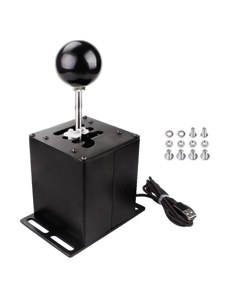 Simulador de PC USB RASTP Shifter 6+R Compatible Logitech Simulador de PC USB RASTP Shifter 6+R Compatible Logitech