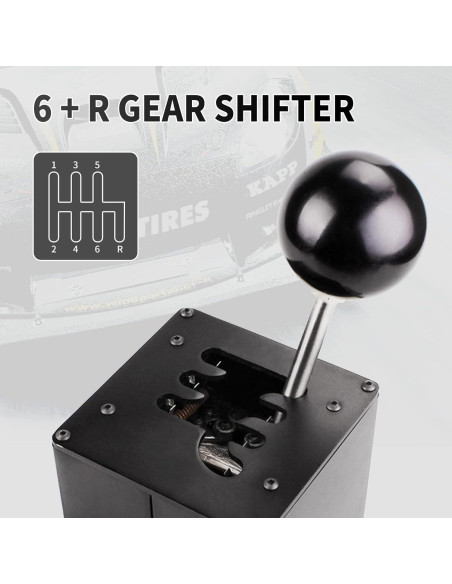 Simulador de PC USB RASTP Shifter 6+R Compatible Logitech Simulador de PC USB RASTP Shifter 6+R Compatible Logitech