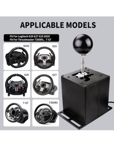 Simulador de PC USB RASTP Shifter 6+R Compatible Logitech