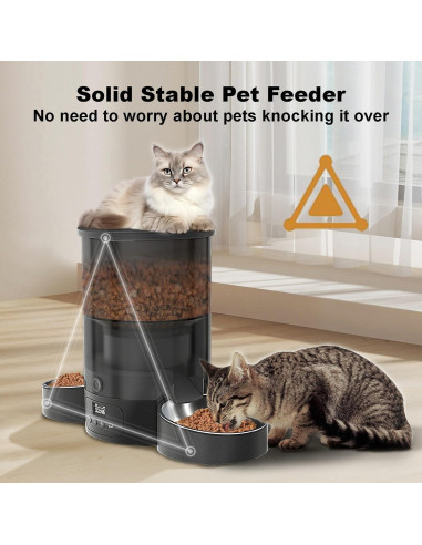 Comedero Automático SURDY 3L para 2 Gatos y Perros