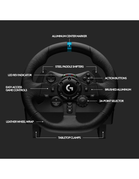 Volante Logitech G923 con Pedales para PS5 y PC - TRUEFORCE Volante Logitech G923 con Pedales para PS5 y PC - TRUEFORCE