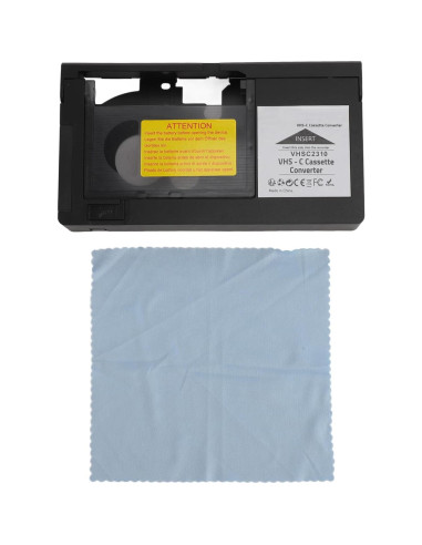Adaptador de Casete VHS-C PUSOKEI para Reproducción y Grabación