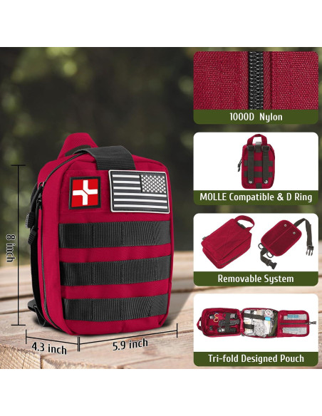 Kit de Supervivencia 170 Piezas Abpir para Emergencias Kit de Supervivencia 170 Piezas Abpir para Emergencias