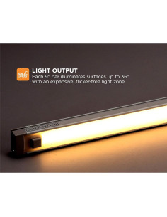 Kit de Iluminación LED Black+Decker 3 Barras 22,86 cm 15W 2