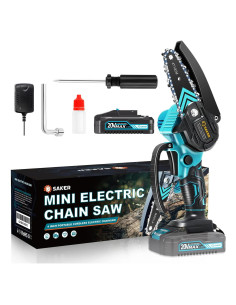 Sierra de Cadena Mini Saker 10.16 cm Eléctrica Portátil Sin Cable