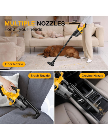 Aspiradora Inalámbrica Dewalt 20V MAX con Filtro HEPA 2L