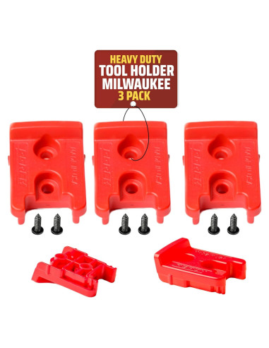 Soporte de Herramientas Milwaukee M18 - Paquete de 3 - Fácil Instalación