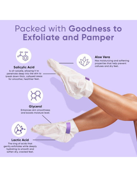 Mascarilla para Pies Célor - 2 Pares Lavanda, Exfoliante y Hidratante Mascarilla para Pies Célor - 2 Pares Lavanda, Exfoliante y Hidratante