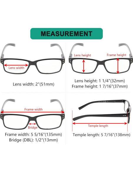Gafas de Lectura Eyekepper 5 Paquete Hombres 1.25x Gafas de Lectura Eyekepper 5 Paquete Hombres 1.25x