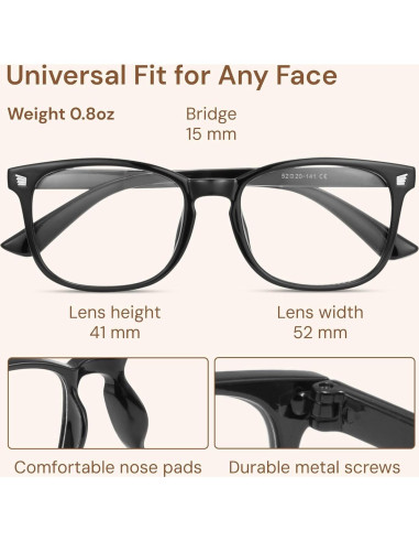 Gafas de luz azul Gaoye para mujer - 99% bloqueo UV400