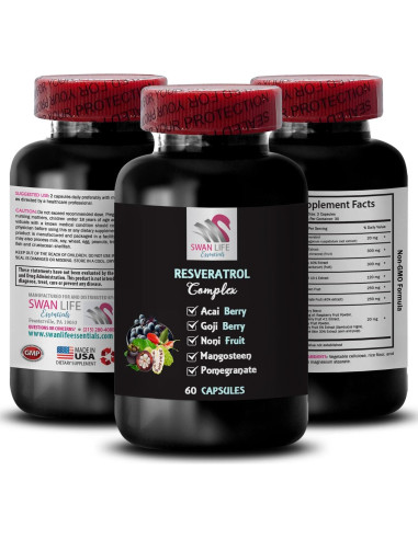 Suplemento Antioxidante Resveratrol SWAN LIFE 240 Cápsulas