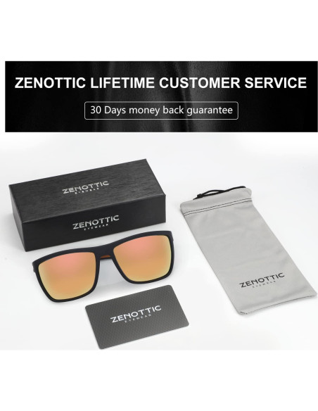 Gafas de sol ZENOTTIC para hombres TR90 UV400 polarizadas Gafas de sol ZENOTTIC para hombres TR90 UV400 polarizadas