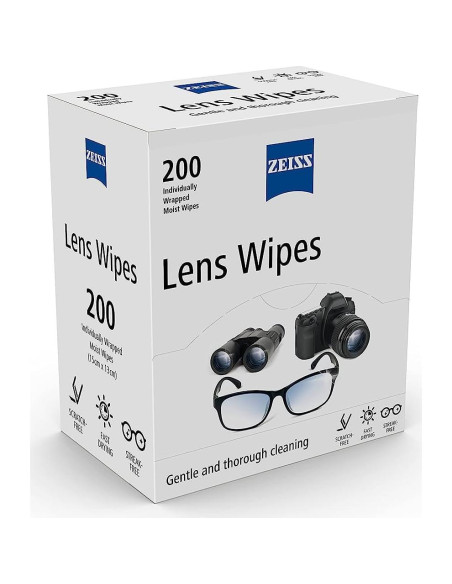 Toallitas de limpieza de lentes Zeiss 400 unidades Toallitas de limpieza de lentes Zeiss 400 unidades