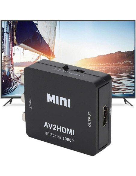 Convertidor de Video HD AV a HDMI Sanpyl 1080P USB Convertidor de Video HD AV a HDMI Sanpyl 1080P USB