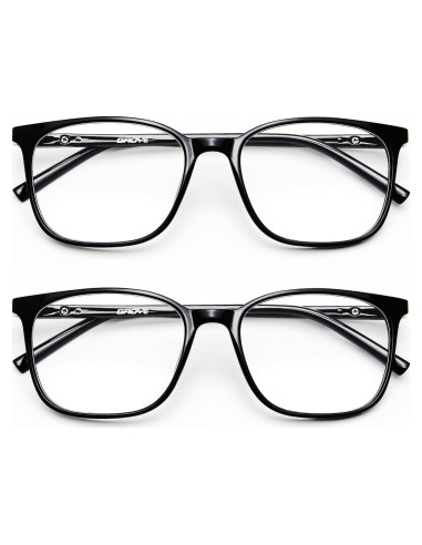 Gafas de luz azul Gaoye 2 Paquetes Anti UV para Adultos