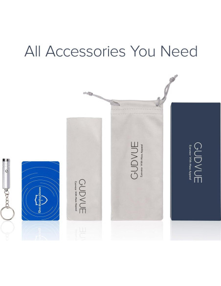 Gafas GUDVUE para Luz Azul Ovaladas Negras Anti Reflejo Gafas GUDVUE para Luz Azul Ovaladas Negras Anti Reflejo