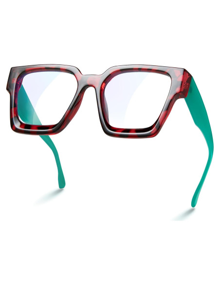 Gafas de luz azul oversized para mujer - Carey Rosa - Anti fatiga Gafas de luz azul oversized para mujer - Carey Rosa - Anti fatiga