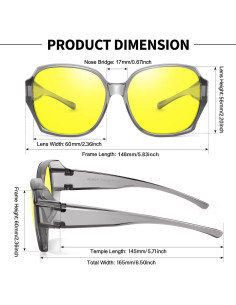 Gafas de Conducción Nocturna URUMQI para Mujeres HD 2