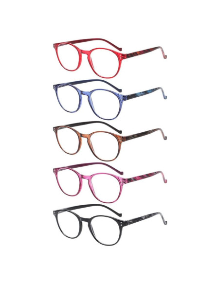Gafas de Lectura NORPERWIS 5 Pares Unisex 2.00 Dióptrias
