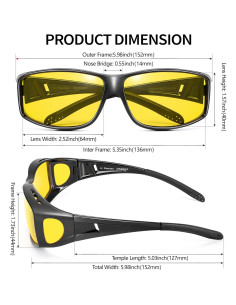 Gafas de Visión Nocturna URUMQI Polarizadas para Conducir 2