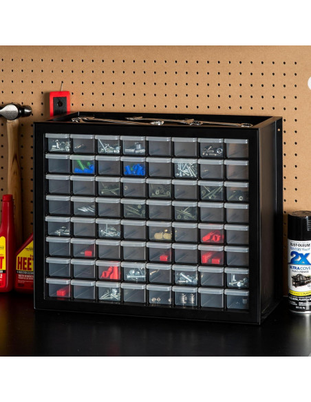 Organizador de Almacenamiento IRIS USA 64 Cajones Plástico Negro Organizador de Almacenamiento IRIS USA 64 Cajones Plástico Negro
