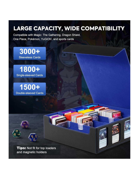 Caja de Almacenamiento MoKo para 3000 Cartas con Ventanas Caja de Almacenamiento MoKo para 3000 Cartas con Ventanas