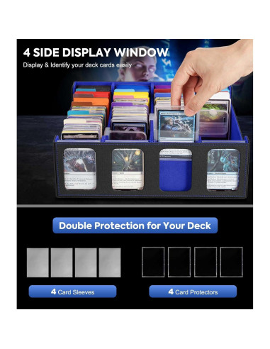 Caja de Almacenamiento MoKo para 3000 Cartas con Ventanas