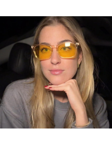 Gafas de Visión Nocturna LVIOE Amarillas Antirreflejo 2 Pack