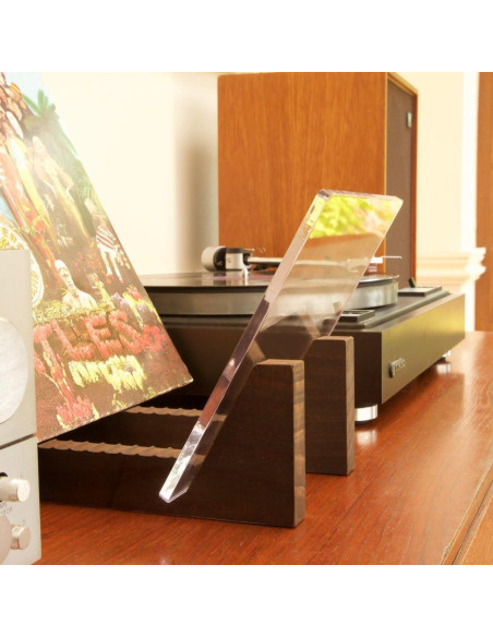 Soporte para Discos de Vinilo KAIU - Madera Nuez, 50 LPs Soporte para Discos de Vinilo KAIU - Madera Nuez, 50 LPs