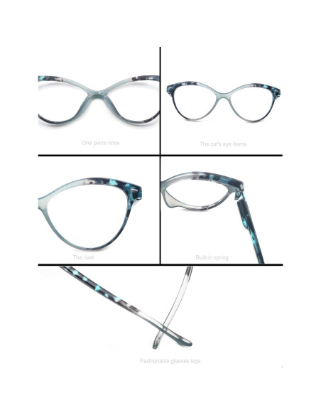 Gafas de Lectura MODFANS Ojo de Gato 4 Paquete 1.25x Gafas de Lectura MODFANS Ojo de Gato 4 Paquete 1.25x